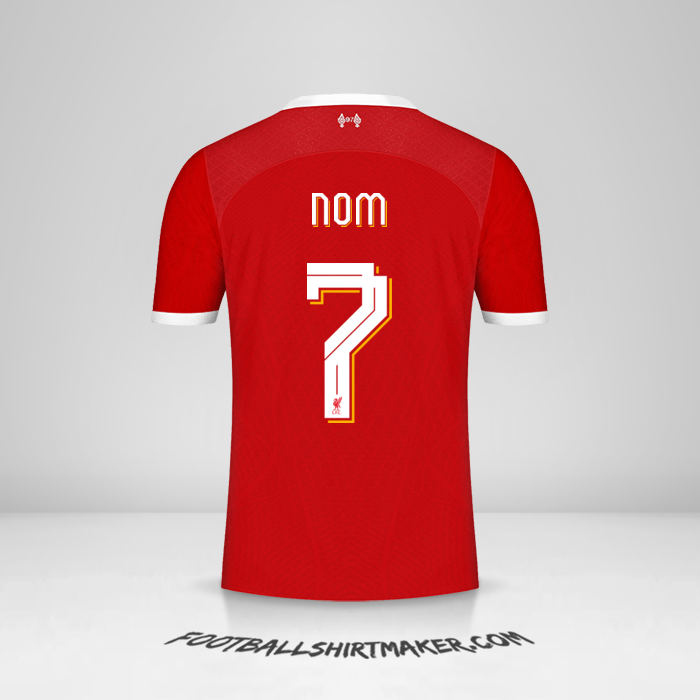 Maillot Liverpool FC Cup 2023/2024 -  nom - 7