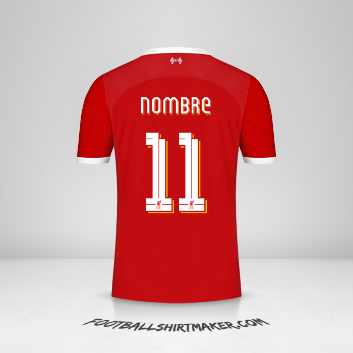 Camiseta Liverpool FC Cup 2023/2024 -  nombre - 11