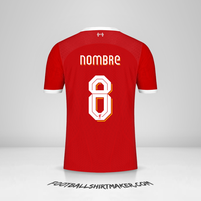 Camiseta Liverpool FC Cup 2023/2024 -  nombre - 8