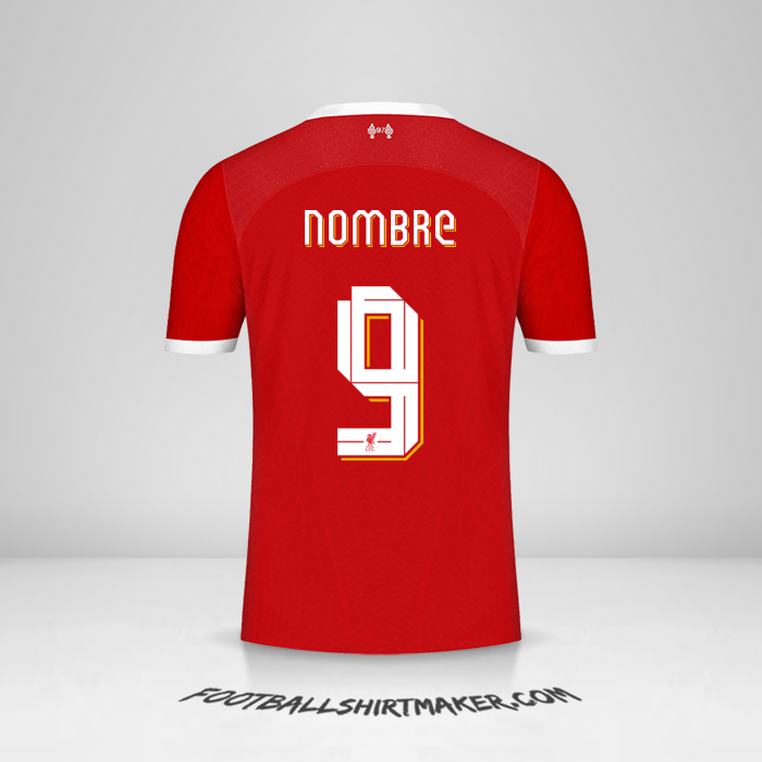 Jersey Liverpool FC Cup 2023/2024 -  nombre - 9