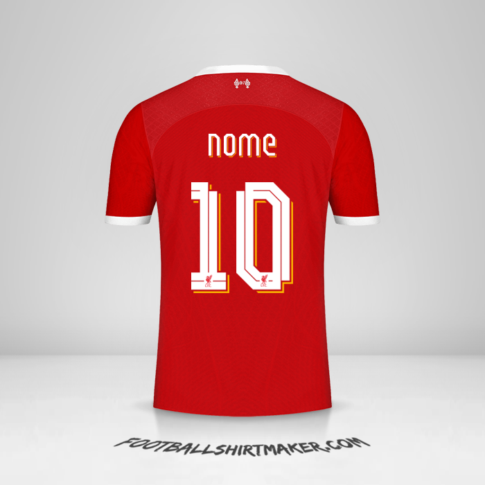 Camisa Liverpool FC Cup 2023/2024 -  nome - 10