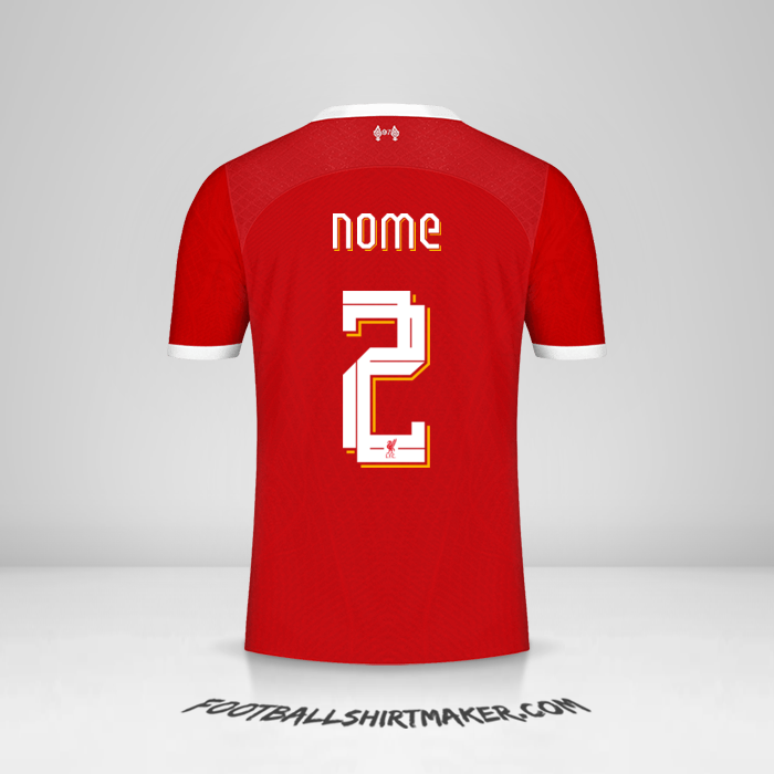 Camisola Liverpool FC Cup 2023/2024 -  nome - 2
