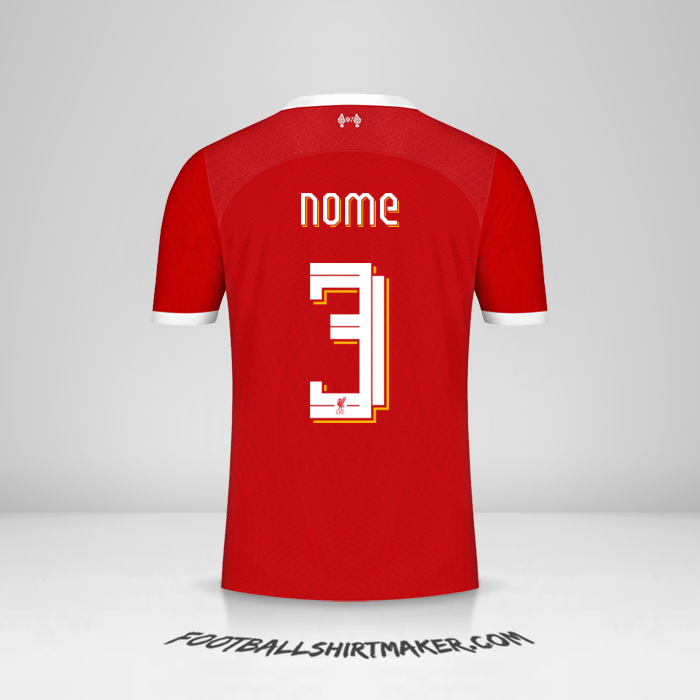 Camisola Liverpool FC Cup 2023/2024 -  nome - 3