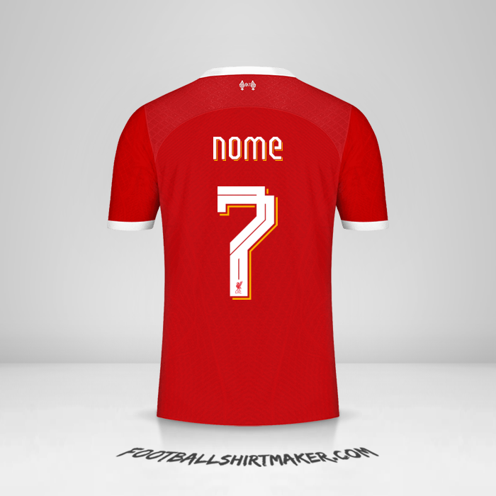 Camisa Liverpool FC Cup 2023/2024 -  nome - 7