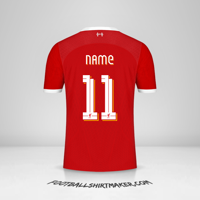 Jersey Liverpool FC Cup 2023/2024 -  name - 11
