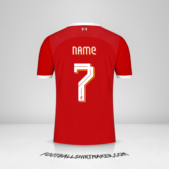 Shirt Liverpool FC Cup 2023/2024 -  name - 7