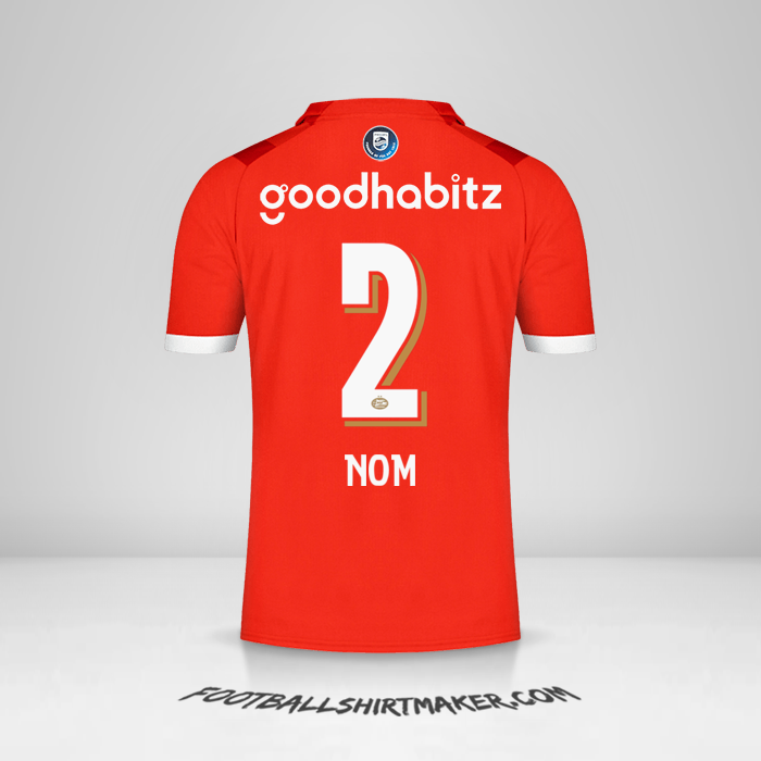 Maillot PSV 2023/2024 -  nom - 2