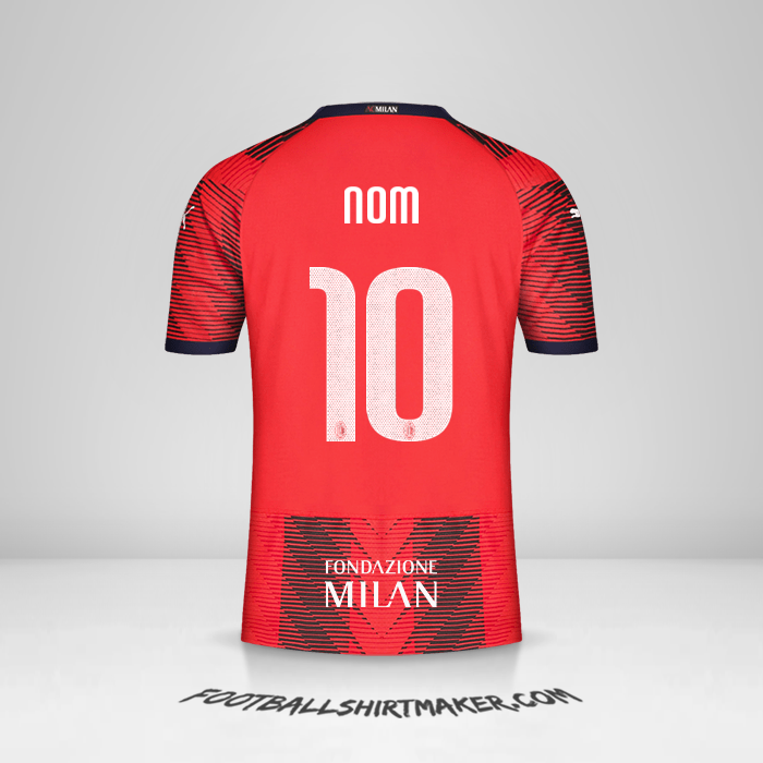 Maillot AC Milan Cup 2023/2024 -  nom - 10