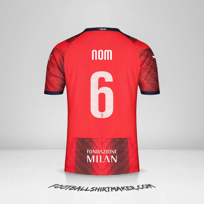 Maillot AC Milan Cup 2023/2024 -  nom - 6