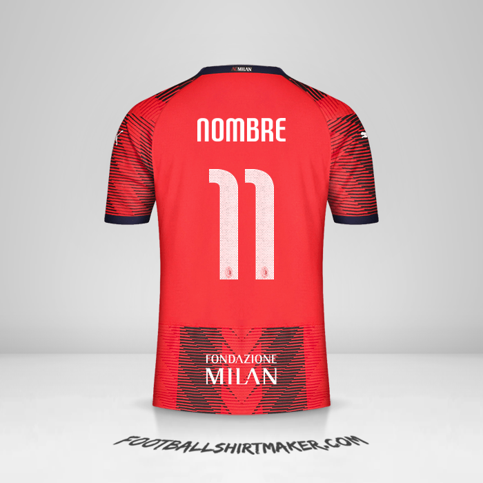 Jersey AC Milan Cup 2023/2024 -  nombre - 11