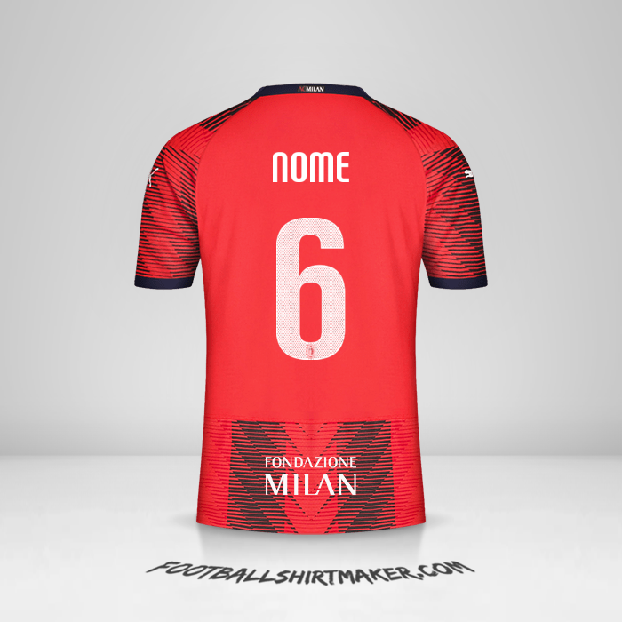 Camisola AC Milan Cup 2023/2024 -  nome - 6