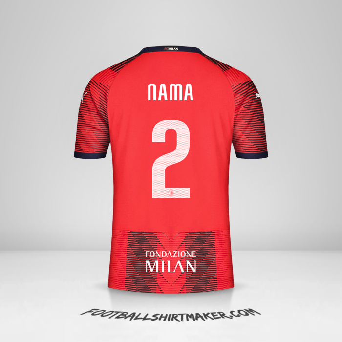 Jersey AC Milan Cup 2023/2024 -  nama - 2