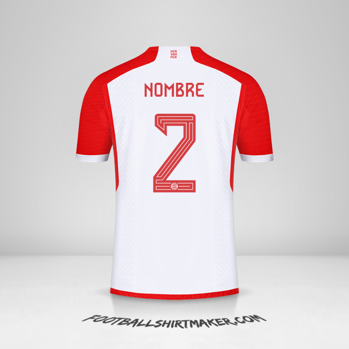 Jersey FC Bayern Munchen Cup 2023/2024 -  nombre - 2