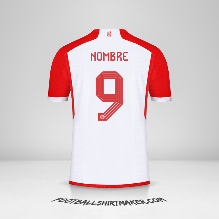 Camiseta FC Bayern Munchen Cup 2023/2024 -  nombre - 9