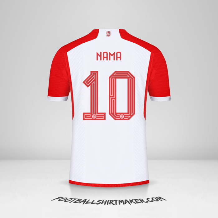 Jersey FC Bayern Munchen Cup 2023/2024 -  nama - 10