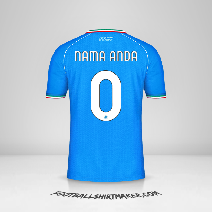 Jersey SSC Napoli Cup 2023/2024 -  nama anda - 0
