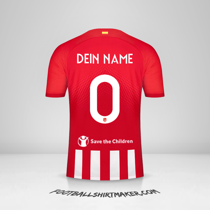Trikot Atletico Madrid Cup 2023/2024 -  dein name - 0