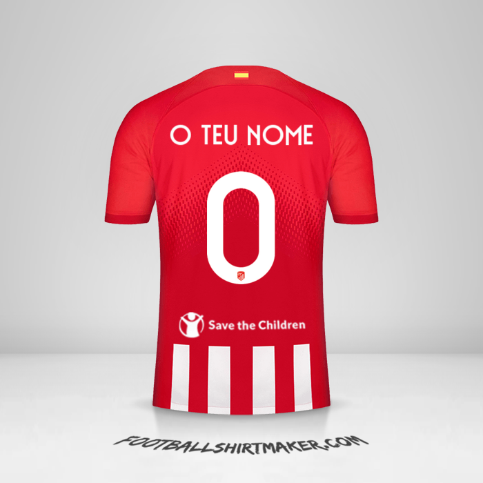Camisola Atletico Madrid Cup 2023/2024 -  o teu nome - 0