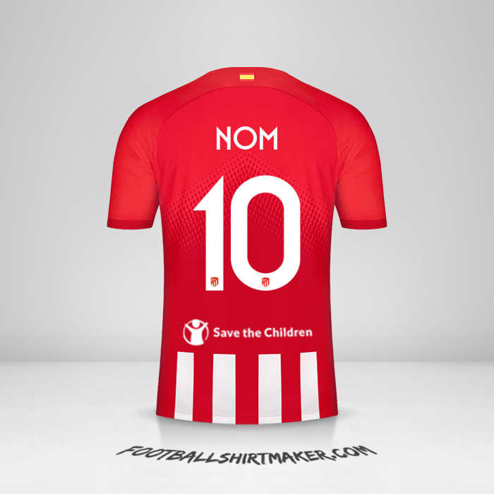 Maillot Atletico Madrid Cup 2023/2024 -  nom - 10