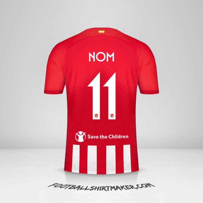 Maillot Atletico Madrid Cup 2023/2024 -  nom - 11