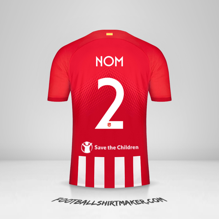Maillot Atletico Madrid Cup 2023/2024 -  nom - 2