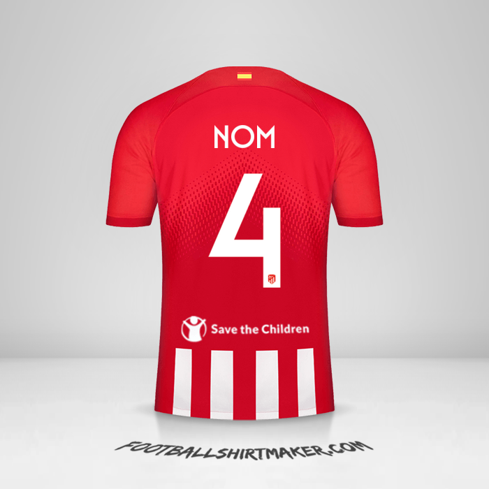 Maillot Atletico Madrid Cup 2023/2024 -  nom - 4