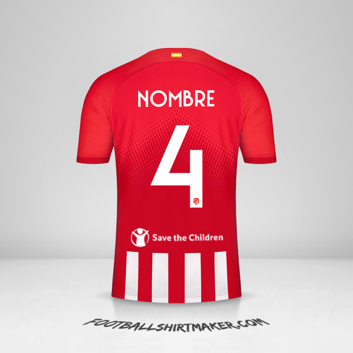 Camiseta Atletico Madrid Cup 2023/2024 -  nombre - 4