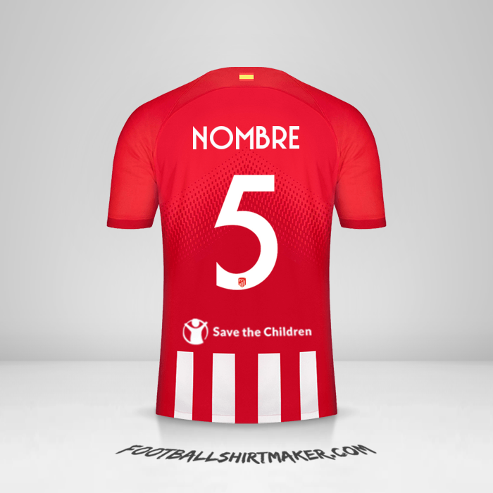 Jersey Atletico Madrid Cup 2023/2024 -  nombre - 5