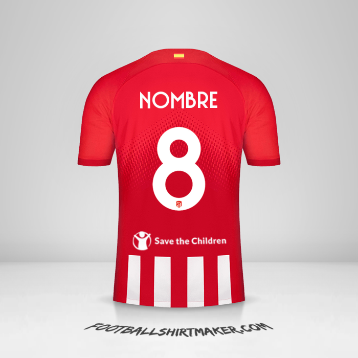 Jersey Atletico Madrid Cup 2023/2024 -  nombre - 8