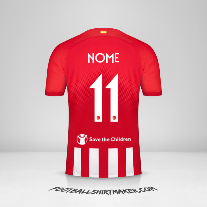 Camisola Atletico Madrid Cup 2023/2024 -  nome - 11