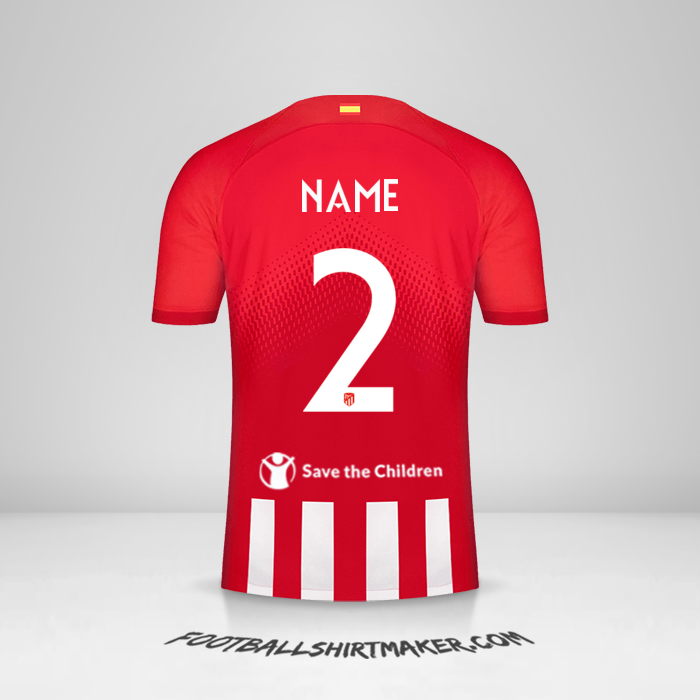 Jersey Atletico Madrid Cup 2023/2024 -  name - 2