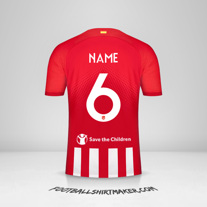 Trikot Atletico Madrid Cup 2023/2024 -  name - 6