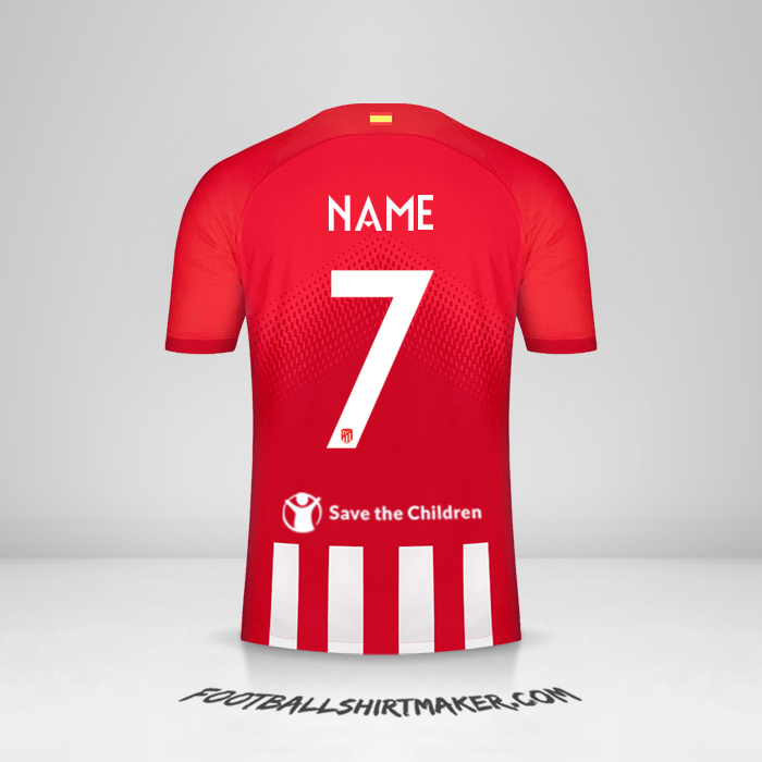 Trikot Atletico Madrid Cup 2023/2024 -  name - 7