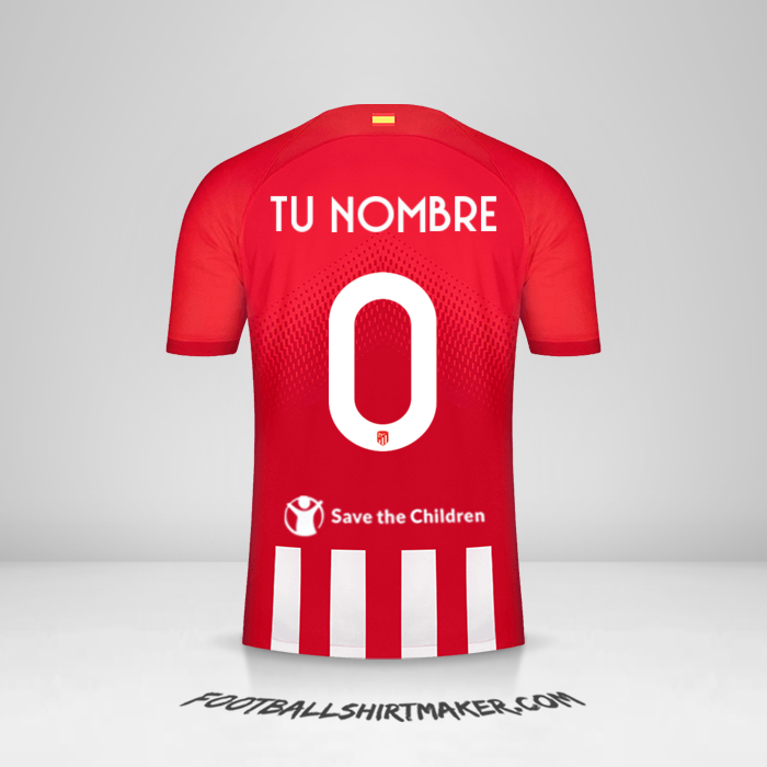 Jersey Atletico Madrid Cup 2023/2024 -  tu nombre - 0