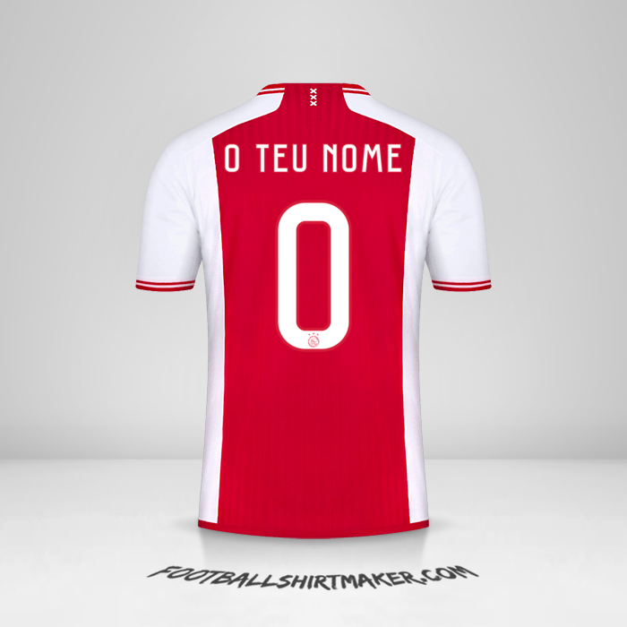 Camisola AFC Ajax Cup 2023/2024 -  o teu nome - 0