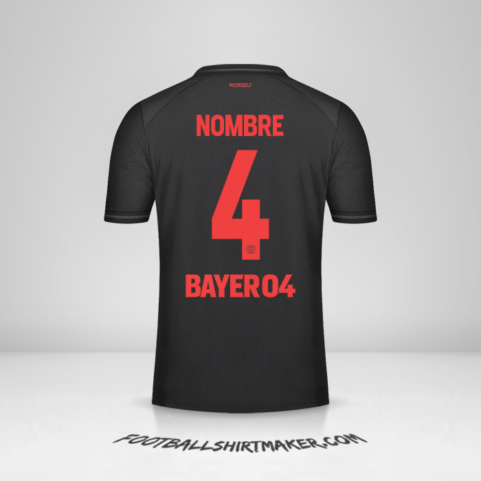 Camiseta Bayer 04 Leverkusen Cup 2023/2024 -  nombre - 4