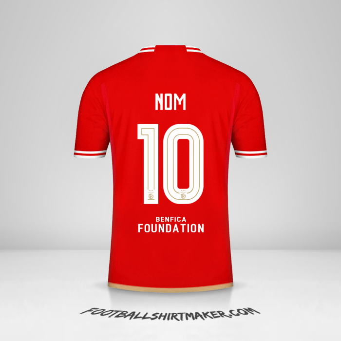Maillot SL Benfica UCL 2023/2024 -  nom - 10