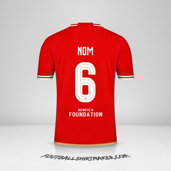 Maillot SL Benfica UCL 2023/2024 -  nom - 6