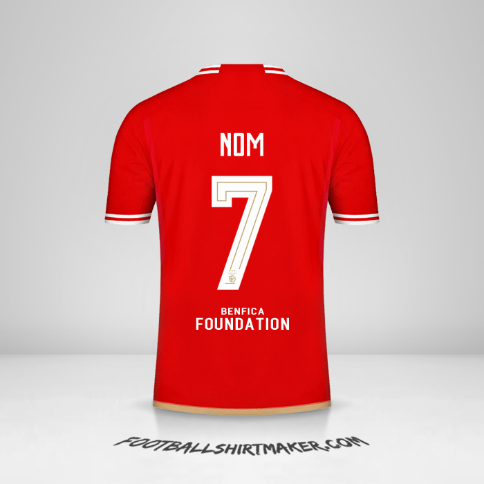 Maillot SL Benfica UCL 2023/2024 -  nom - 7