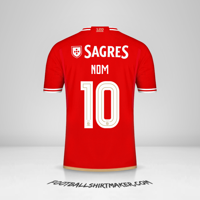 Maillot SL Benfica Cup 2023/2024 -  nom - 10