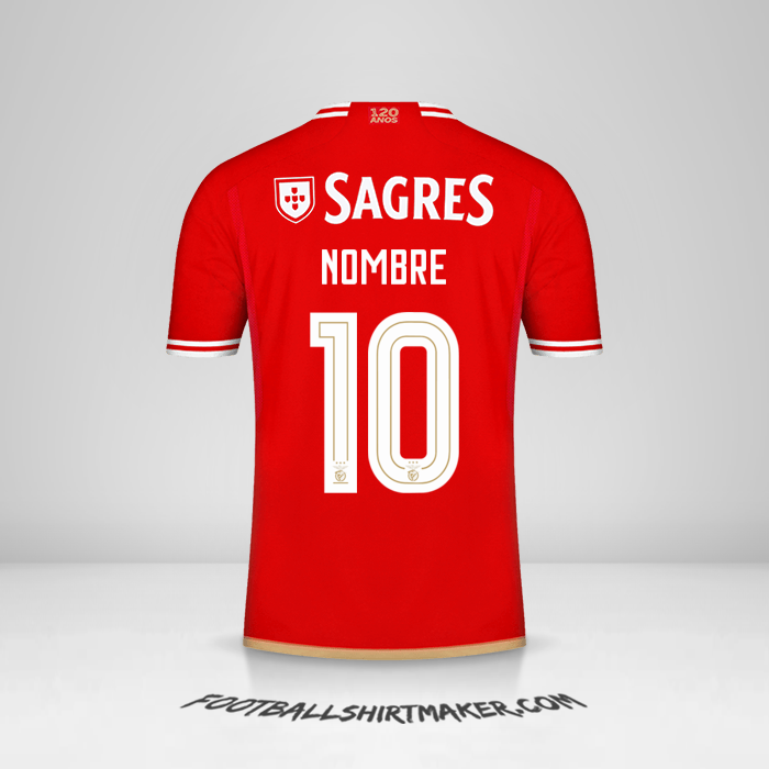 Jersey SL Benfica Cup 2023/2024 -  nombre - 10