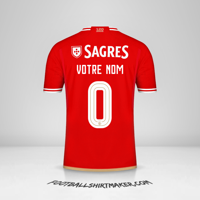 Maillot SL Benfica Cup 2023/2024 -  votre nom - 0