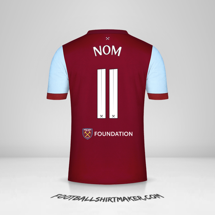 Maillot West Ham United FC Cup 2023/2024 -  nom - 11