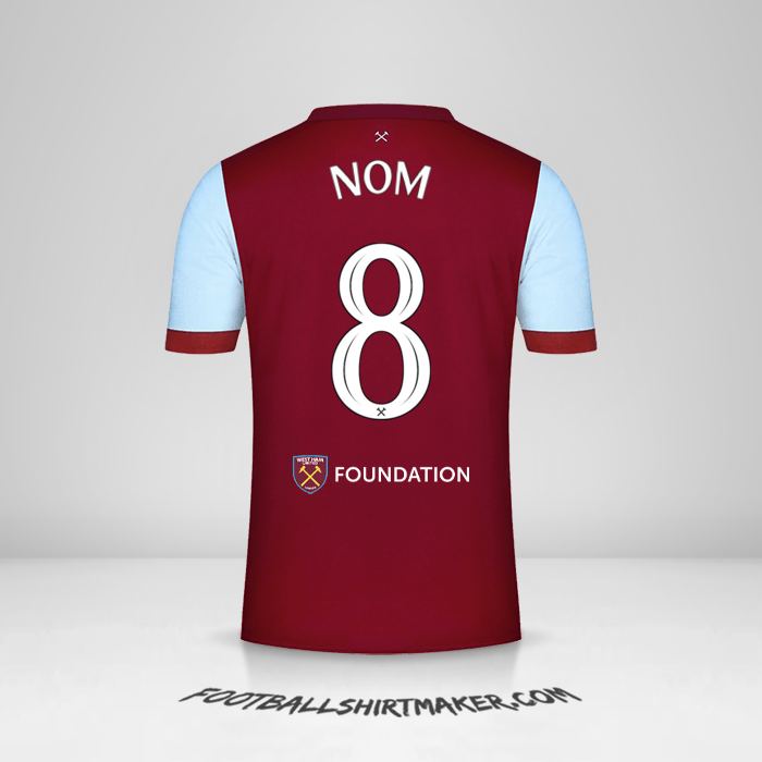 Maillot West Ham United FC Cup 2023/2024 -  nom - 8