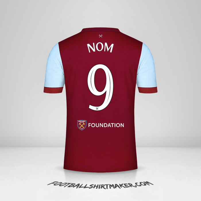 Maillot West Ham United FC Cup 2023/2024 -  nom - 9