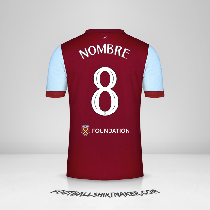 Jersey West Ham United FC Cup 2023/2024 -  nombre - 8
