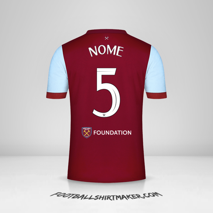 Camisola West Ham United FC Cup 2023/2024 -  nome - 5