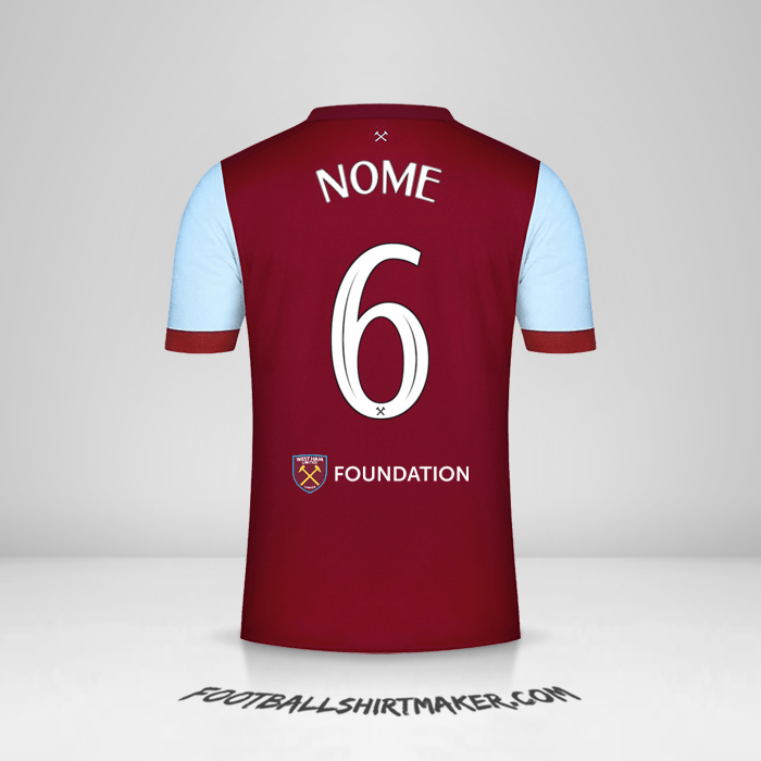 Camisola West Ham United FC Cup 2023/2024 -  nome - 6
