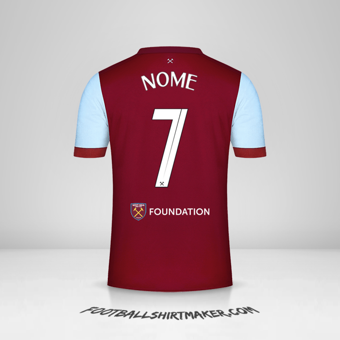 Camisola West Ham United FC Cup 2023/2024 -  nome - 7