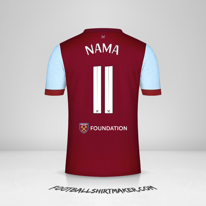 Jersey West Ham United FC Cup 2023/2024 -  nama - 11